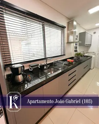 A planta de Apartamento João Gabriel 103 até 6 pessoas