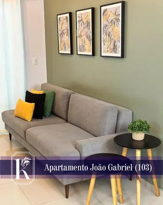 A planta de Apartamento João Gabriel 103 até 6 pessoas