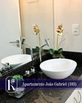 A planta de Apartamento João Gabriel 103 até 6 pessoas