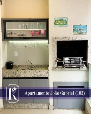 A planta de Apartamento João Gabriel 103 até 6 pessoas
