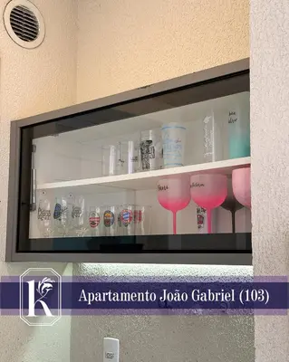 A planta de Apartamento João Gabriel 103 até 6 pessoas