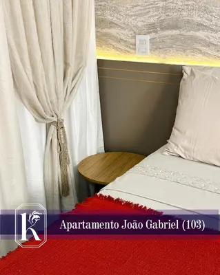 A planta de Apartamento João Gabriel 103 até 6 pessoas