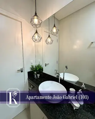 A planta de Apartamento João Gabriel 103 até 6 pessoas