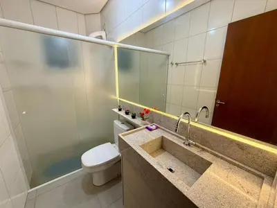 Uma casa de banho em Confortável Apto Térreo a 185m da Praia Palmas 7