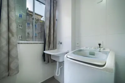 Uma casa de banho em 1015 - Excelente apartamento em Bombinhas