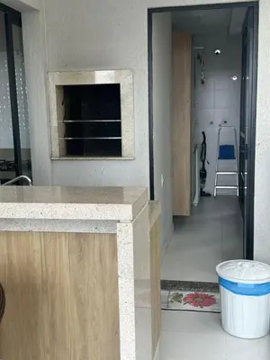 Uma casa de banho em Apartamento em Meia Praia