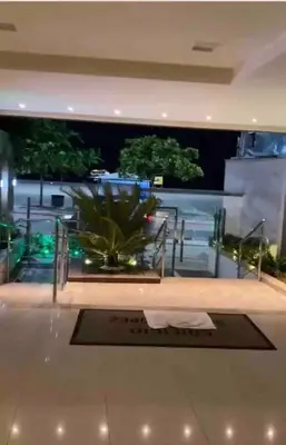 A planta de Excelente apartamento Frente Mar na Barra Sul