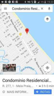 A planta de Apartmento a 30 metros do mar de Meia Praia - ITAPEMA 2 Quartos