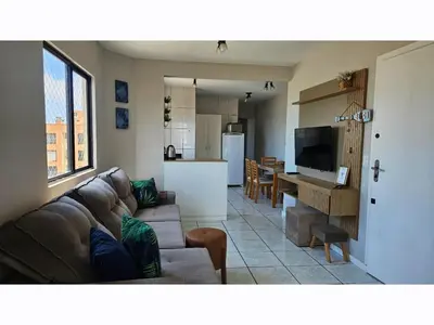 A planta de Apartmento a 30 metros do mar de Meia Praia - ITAPEMA 2 Quartos