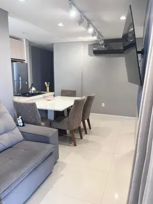 A cozinha ou kitchenette de Apartamento Itapema alto padrão 5 pessoas
