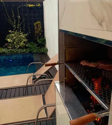 A piscina em ou perto de Casa com piscina em Camboriú