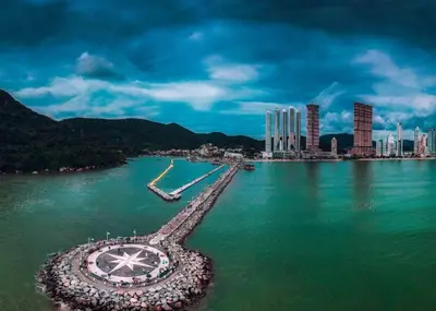 Paisagem natural perto da casa de férias