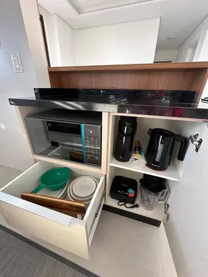 A cozinha ou kitchenette de Ap em Palmas Conforto e Qualidade