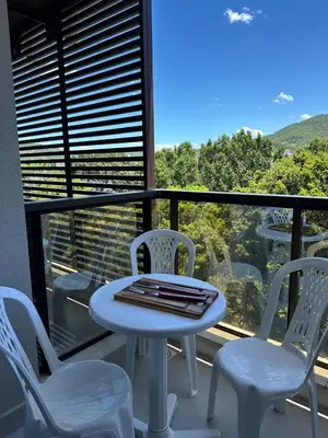 Uma varanda ou terraço em Ap em Palmas Conforto e Qualidade