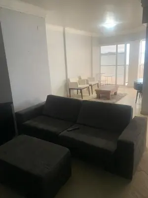 Uma área de estar em Apartamento Frente Mar Barra Sul