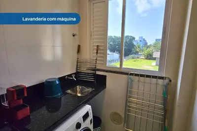 A cozinha ou kitchenette de Apartamento no Coração de Bombinhas