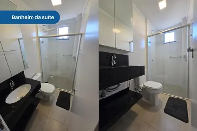 Uma casa de banho em Apartamento no Coração de Bombinhas