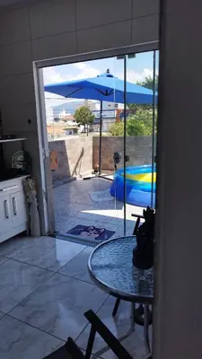 A piscina em ou perto de Apto Perequê Sacada Frente