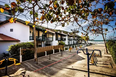 O edifício onde a casa de férias está situado