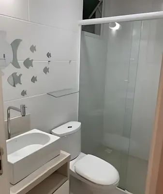 A planta de Apto na Praia de Bombas