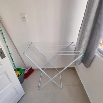 A planta de Apartamento 1 quarto, Quadra Mar, Climatizado e Reformado