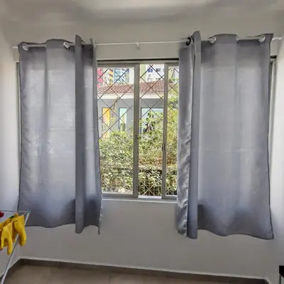 A planta de Apartamento 1 quarto, Quadra Mar, Climatizado e Reformado