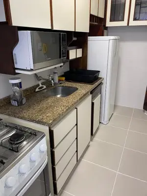 A cozinha ou kitchenette de Aconchegante - Porto Iguaçu