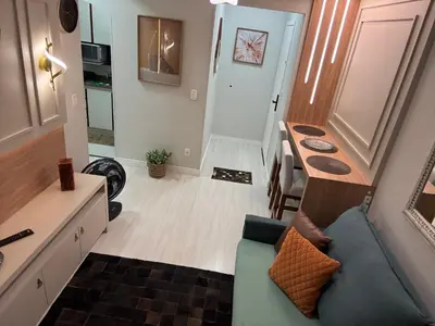 A cozinha ou kitchenette de Aconchegante - Porto Iguaçu