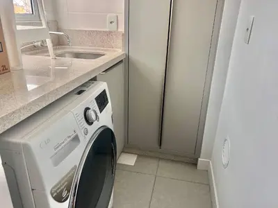 A planta de Perfeito! Apto na Praia de Palmas! - CI01J