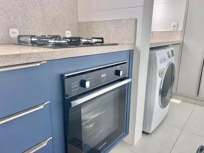 A cozinha ou kitchenette de Perfeito! Apto na Praia de Palmas! - CI01J
