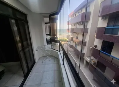 Uma varanda ou terraço em Apartamento a Beira Mar em Meia Praia