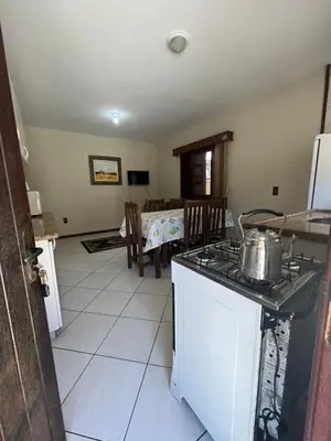 A cozinha ou kitchenette de Apartmento Quatro Ilhas - Bombinhas with ocean view!