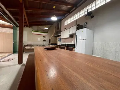 A cozinha ou kitchenette de Casa para 9 pessoas - Bombinhas Centro