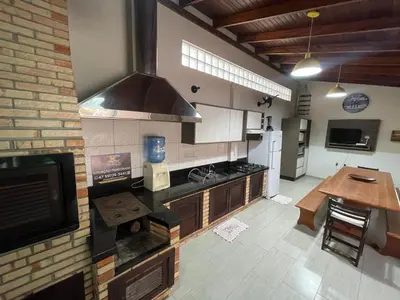 A cozinha ou kitchenette de Casa para 9 pessoas - Bombinhas Centro
