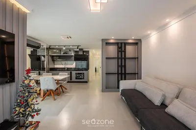 A cozinha ou kitchenette de Apto c/ Churrasqueira a 850 m da Praia SEM0302