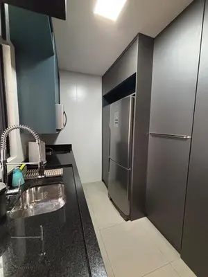 A cozinha ou kitchenette de Apartamento lindo e super confortável em itapema