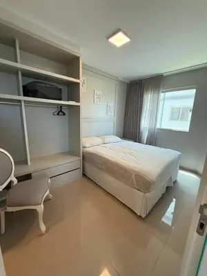 Uma cama ou camas num quarto em Frente ao Mar - Ilhota - Itapema