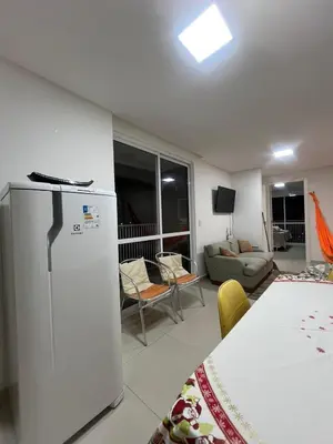 A cozinha ou kitchenette de Apartamento simples em Porto Belo, 800 metros da praia