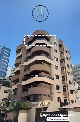 O edifício onde o apartamento está situado