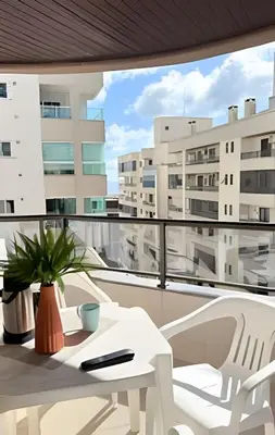 Uma varanda ou terraço em Apto Figueiras|3Q,Climatizado,Sacada Churrasqueira