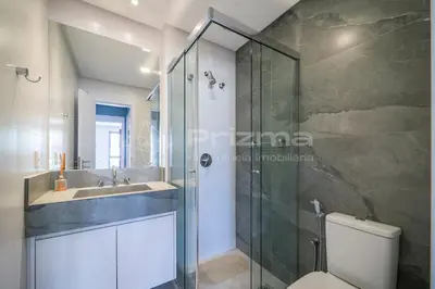 A planta de Apartamento de Alto Padrão com Rooftop 3 quartos na Praia Bombinhas com excelente localização