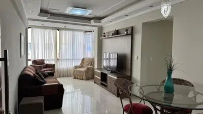Uma área de estar em Apartamento Quadra Mar em Balneário Camboriú