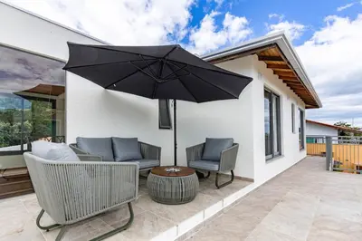 Uma varanda ou terraço em Casa Entre Mares