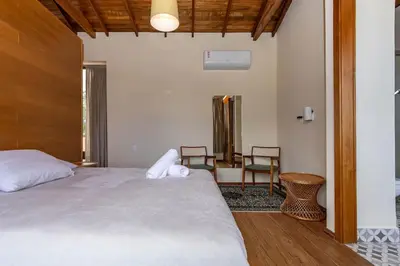 Uma cama ou camas num quarto em Casa Entre Mares