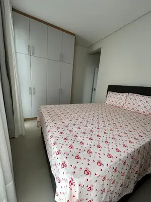 Uma cama ou camas num quarto em Apto Palmas - Refugio
