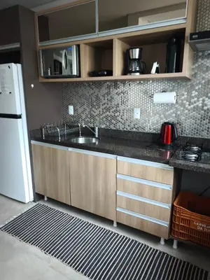 A cozinha ou kitchenette de Apto Praia de Palmas
