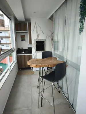 A cozinha ou kitchenette de Apto Praia de Palmas