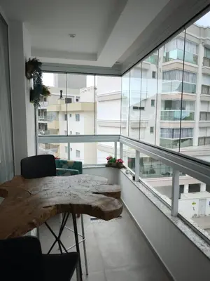 Uma varanda ou terraço em Apto Praia de Palmas