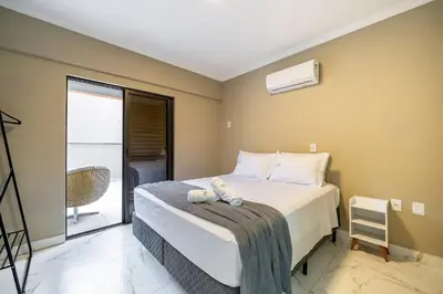 Uma cama ou camas num quarto em Achei Itapema • Monte Carlo AP003, R.279