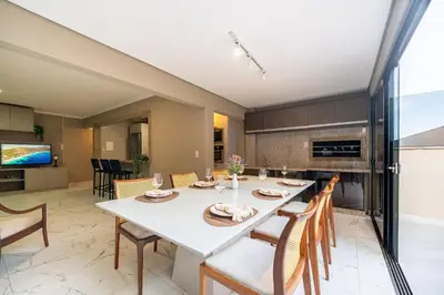 A cozinha ou kitchenette de Achei Itapema • Monte Carlo AP003, R.279